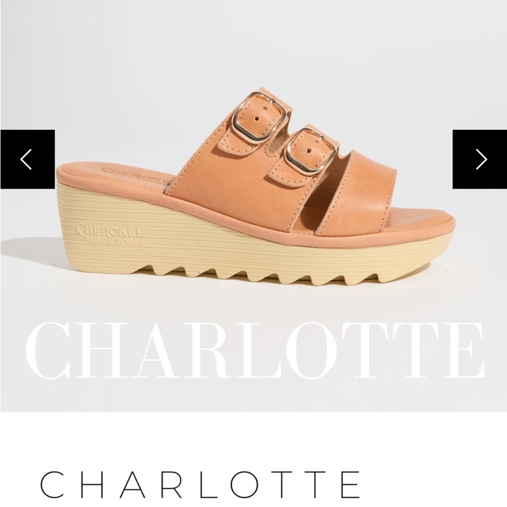 Cherokee of CA wedge shoes brand new never worn size 8